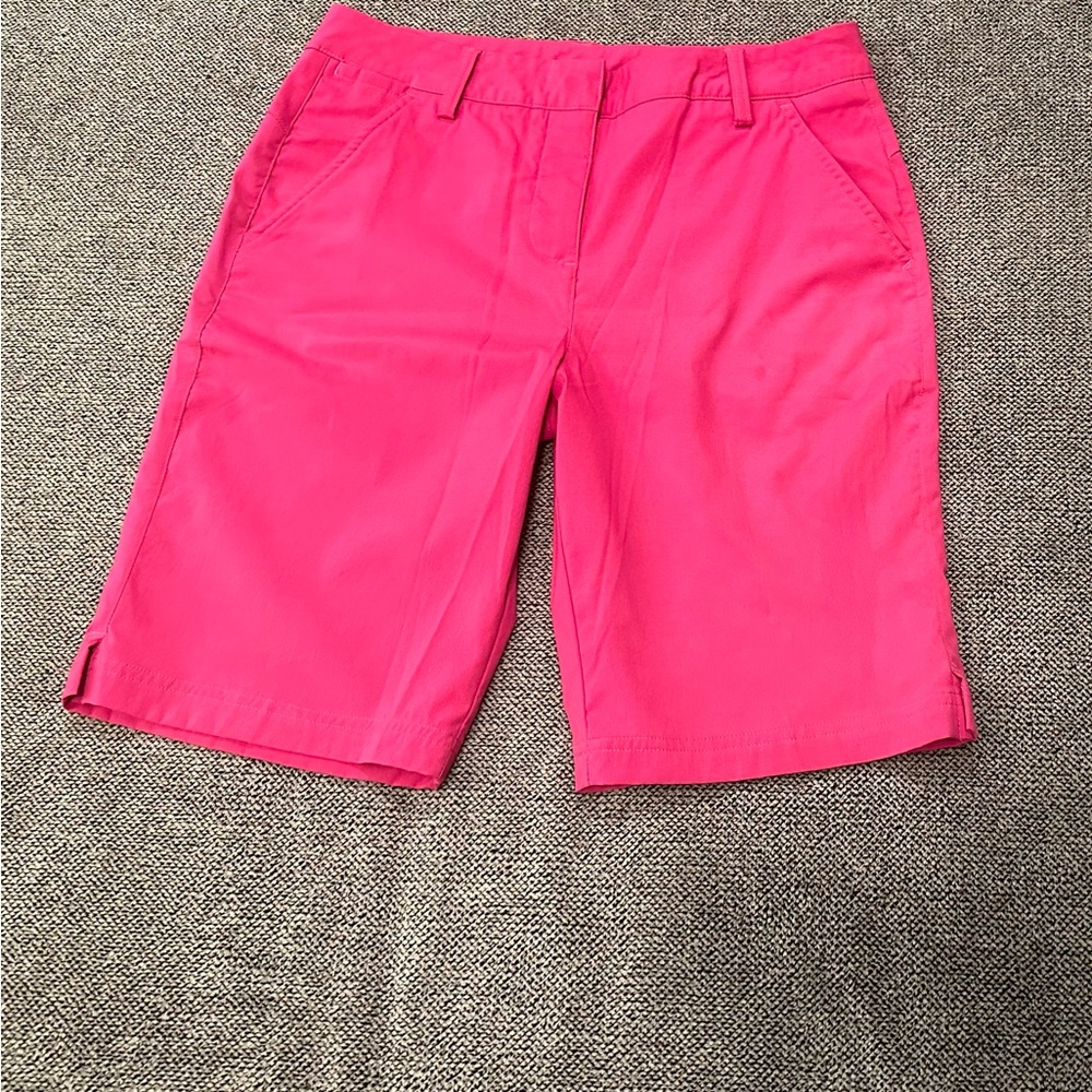 Puma pink golf shorts, size 6
